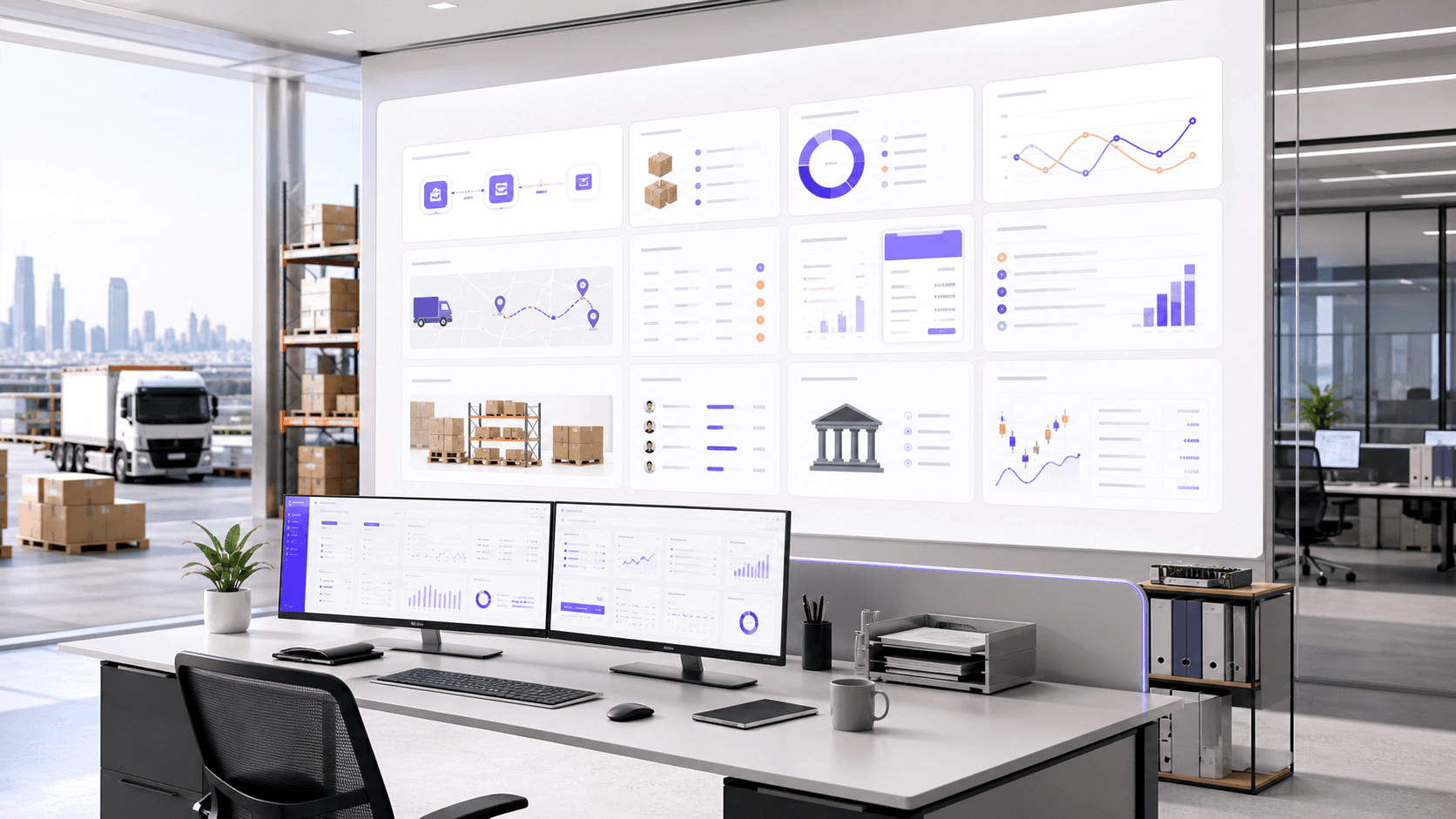 OrbitERP cloud ERP workspace preview with operations dashboards and business records